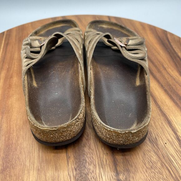 Birkenstock Granada Brown Leather 2 Strap Womens Size 6 / 37 - Picture 4 of 8